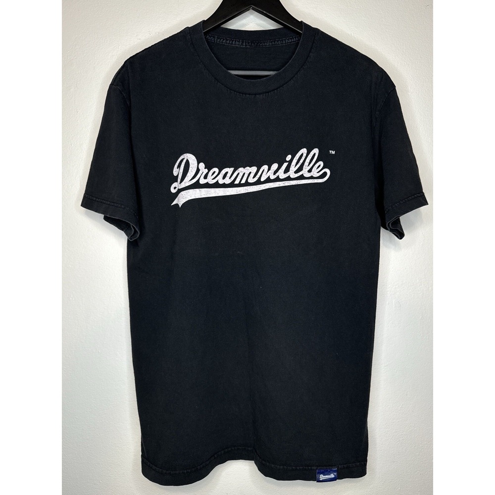 Dreamville Records J Cole Script Logo T Shirt Black Adult Large Cotton Tee